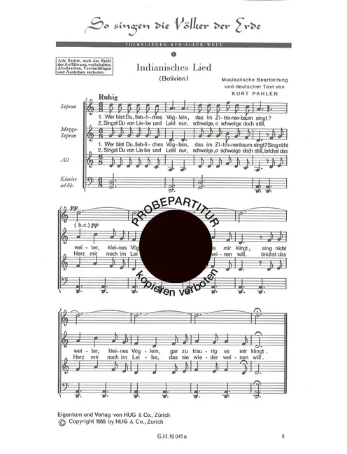 So singen die Völker der Erde 1